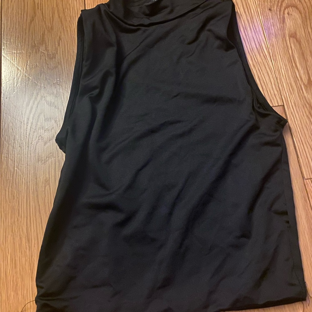 Sleeveless Black Top